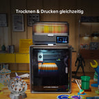 Anycubic Kobra S1 Combo 3D-Drucker CoreXY 600 mm/s Mehrfarbdruck bis 8 Farben mit ACE Pro Filamenttrocknung LeviQ 3.0 Druckvolumen 250x250x250 mm