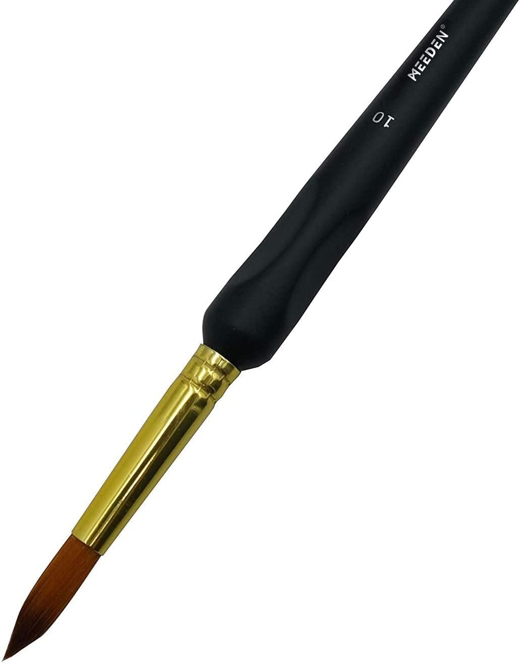 MEEDEN Mop Pinselset 3-teilig Aquarellpinsel Nylonhaar für Wash Techniken Gouache Illustration ergonomischer Griff