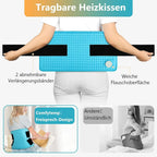 Comfytemp Heizkissen K9061 für Rücken Nacken Schultern Bauch, 30x60 cm, 9 Heizstufen, Timer 10–90 Min, Überhitzungsschutz, Abschaltautomatik, weiches Flanell