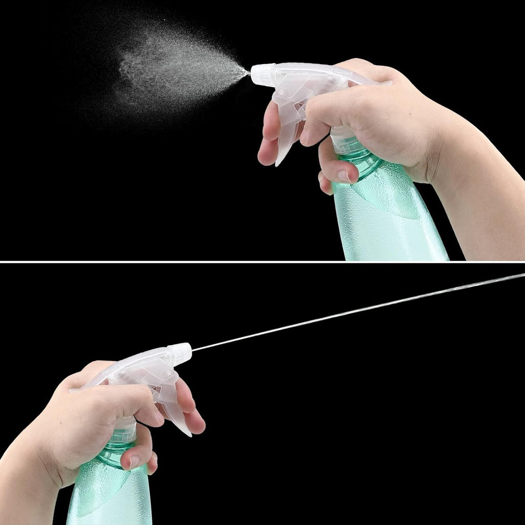 3x Sprühflasche 500ml Pflanzen Zerstäuber Leerflasche transparent Sprayer Blumen