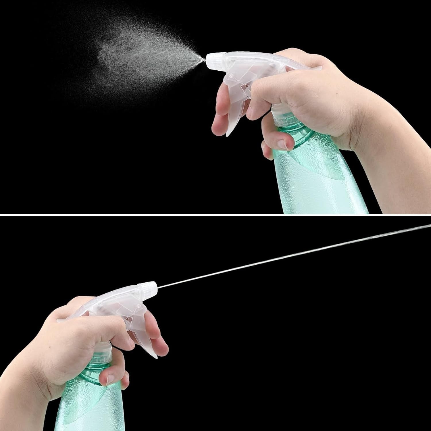 3x Sprühflasche 500ml Pflanzen Zerstäuber Leerflasche transparent Sprayer Blumen