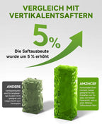 AMZCHEF Slow Juicer ZM1501 Entsafter 4 in 1 mit Schneckentechnologie nährstoffschonend Edelstahlfilter für Obst und Gemüse klarer Saft