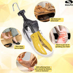 Stretch Schuhspanner 40–47 verstellbar, Schuhdehner Set für enge Schuhe, ABS & Eisen mit Dehnspitzen für Ballenzehen und Druckstellen
