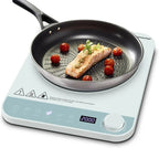 AMZCHEF Induktionskochplatte 2000 W, Einzel Induktionskochfeld mit 10 Stufen, Timer & Glaskeramik