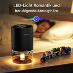 Conopu Luftentfeuchter 300ml/Tag elektrisch leise energiesparend für Räume bis 15 m² mit Nachtlicht 7 Farben Auto Abschaltung 600ml Tank