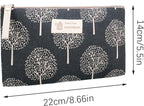Kosmetiktasche 3er Set Canvas mit Satinfutter Make-up Etui Reise Waschtasche 22x14 cm Naturmotive Organizer Geschenk