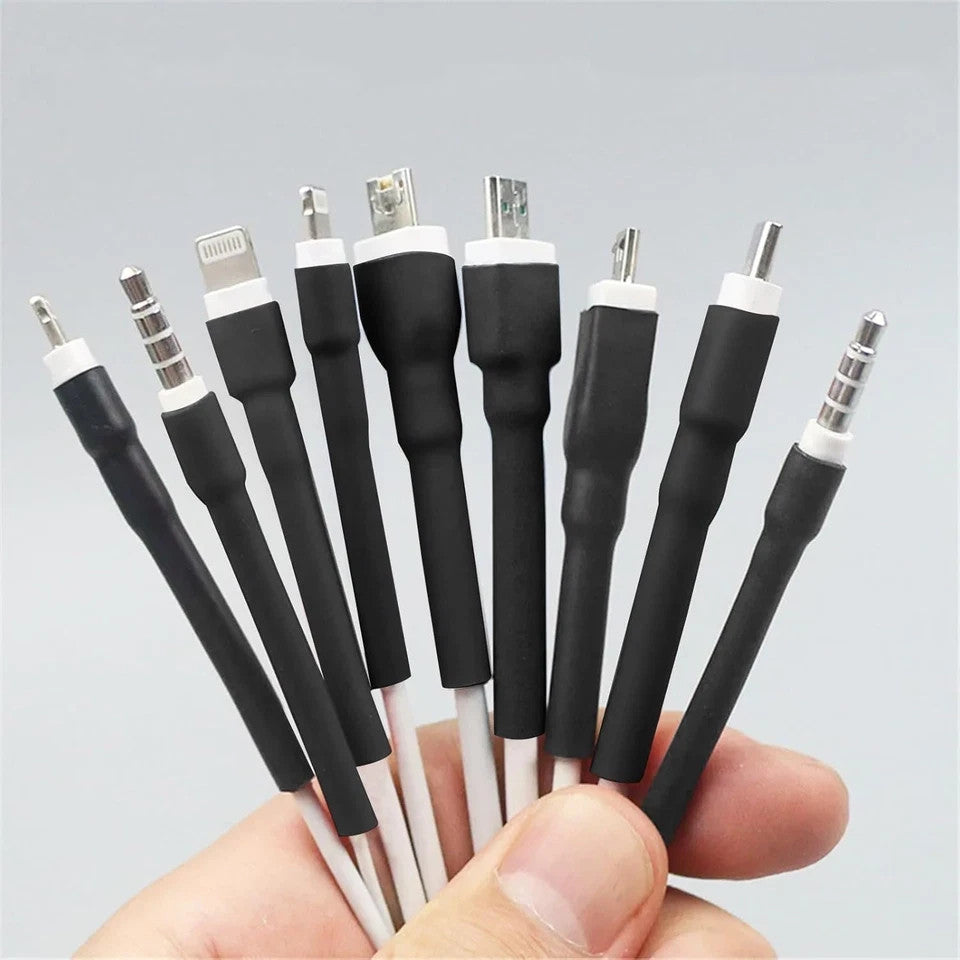 Schrumpfschlauch Set 900 Stück Schwarz 2:1, PE Schrumpfschlauch Sortiment 1–13 mm für Kabelisolierung, Reparatur & DIY