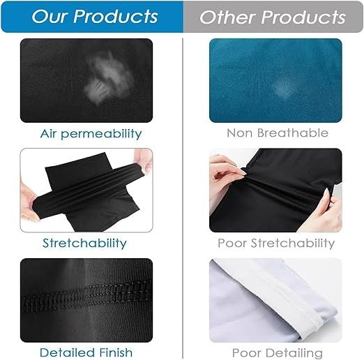 Rseuphiee Multifunktionstuch 2 Stück, Schlauchschal Bandana 45 x 24,5 cm für Damen & Herren, atmungsaktiv, elastisch & schnelltrocknend für Sport, Outdoor und Reisen