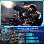 Wireless Controller for Nintendo Switch OLED Lite & PC, Wireless with Gyroscope, Turbo Function, Dual Vibration, Wake-up Function, and 8 Hours Battery Life
