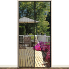 Fliegengitter Tür mit Magnetverschluss 140 x 240 cm, Insektenschutz Magnetvorhang für Balkon- & Terrassentür, Heavy-Duty-Mesh, ohne Bohren, haustierfreundlich