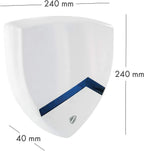 Schwaiger HG2000 Funk Alarmsystem Starter Set 868 MHz Außensirene 120 dB mit Blitzlicht kabellos erweiterbar bis 250 Sensoren inkl. Bewegungsmelder Tür Fenstersensor und 2 Fernbedienungen