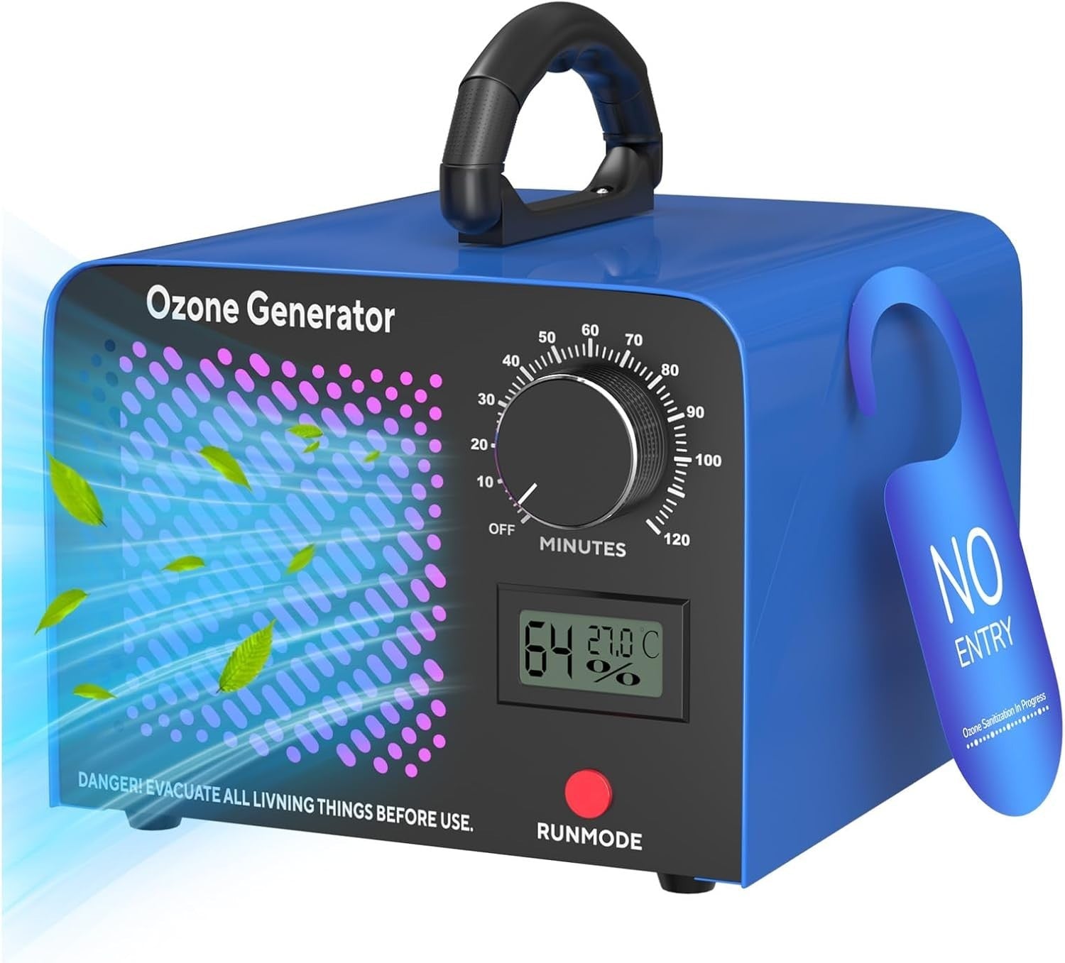 Ozon Generator 65000 mg/h Ozonisator O3 Gerät Luftreiniger Geruchsentferner 300m