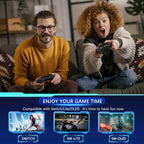 Wireless Controller for Nintendo Switch OLED Lite & PC, Wireless with Gyroscope, Turbo Function, Dual Vibration, Wake-up Function, and 8 Hours Battery Life