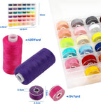 Nähgarn Set 72-teilig 36 Farben je ca. 400 m, reißfestes Polyester-Garn für Nähmaschine, Handnähen & DIY-Projekte