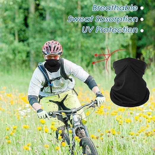 Rseuphiee Multifunktionstuch 2 Stück, Schlauchschal Bandana 45 x 24,5 cm für Damen & Herren, atmungsaktiv, elastisch & schnelltrocknend für Sport, Outdoor und Reisen