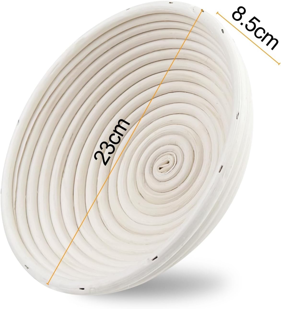 Gärkorb rund Rattan 23 cm Brotgärkorb Brotkorb für Sauerteig Brotbacken Banneton