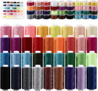 Nähgarn Set 72-teilig 36 Farben je ca. 400 m, reißfestes Polyester-Garn für Nähmaschine, Handnähen & DIY-Projekte