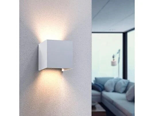 Hama WiFi Wandleuchte Smart Home 176563 dimmbar IP44 außen innen mit App Sprachsteuerung Alexa Google 2700K bis 6500K LED 300 Lumen