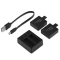 Victure CS8060 Action Kamera Akkus 1050 mAh Lithium-Ionen Dual-Ladegerät Komp.