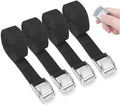 Spanngurte mit Klemmschloss 3m x 25mm Schwarz Spanngurt 4x Set Zurrgurt Ratschen