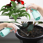 Sprühflasche 500 ml 3er Set nachfüllbar auslaufsicher verstellbare Düse Sprühnebel Strahl transparent lebensmittelecht PET für Pflanzen Haare Reinigung Haushalt