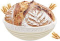 Gärkorb rund Rattan 23 cm Brotgärkorb Brotkorb für Sauerteig Brotbacken Banneton