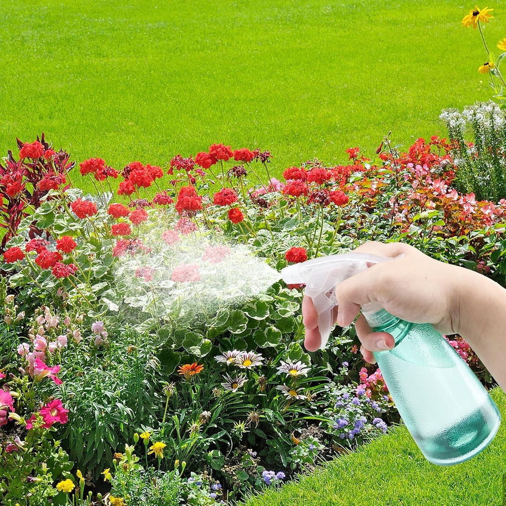 3x Sprühflasche 500ml Pflanzen Zerstäuber Leerflasche transparent Sprayer Blumen