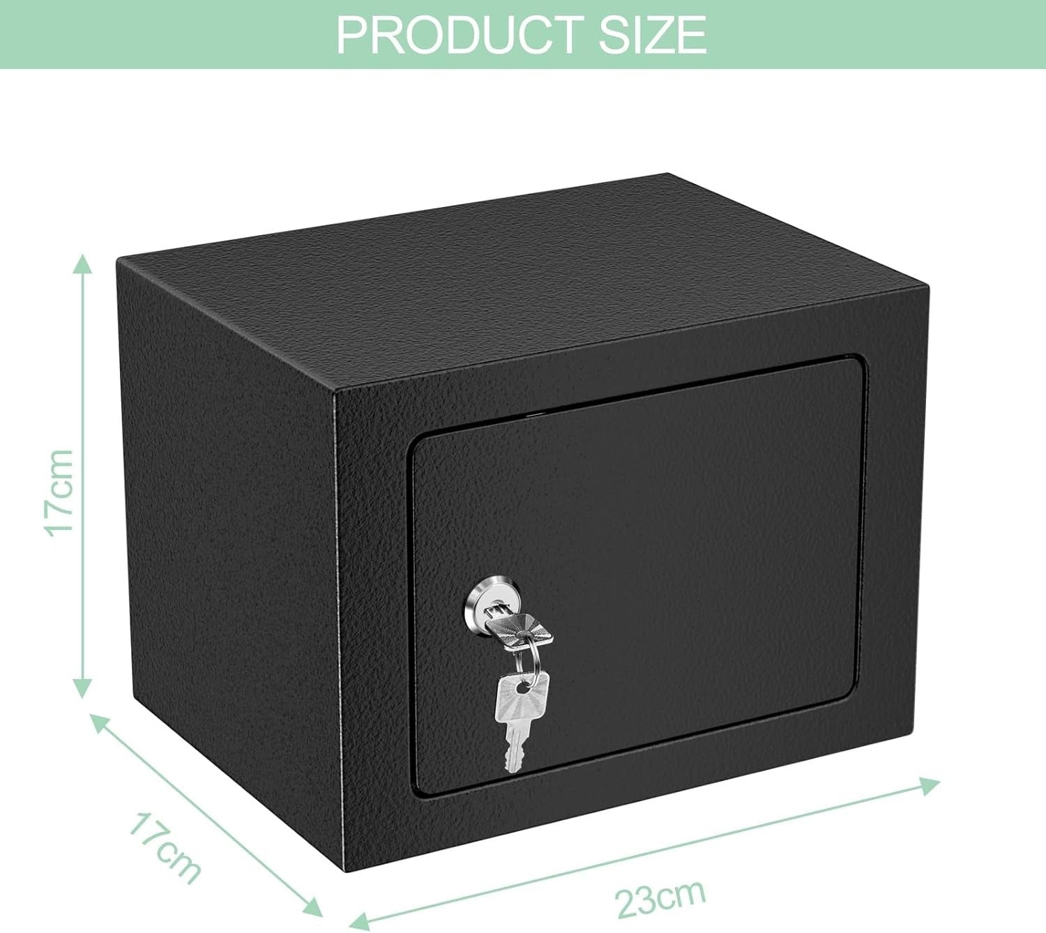 Möbeltresor Safe mit Schlüssel Stahl Wandsafe klein Tresor Geld Schmuck Dokument