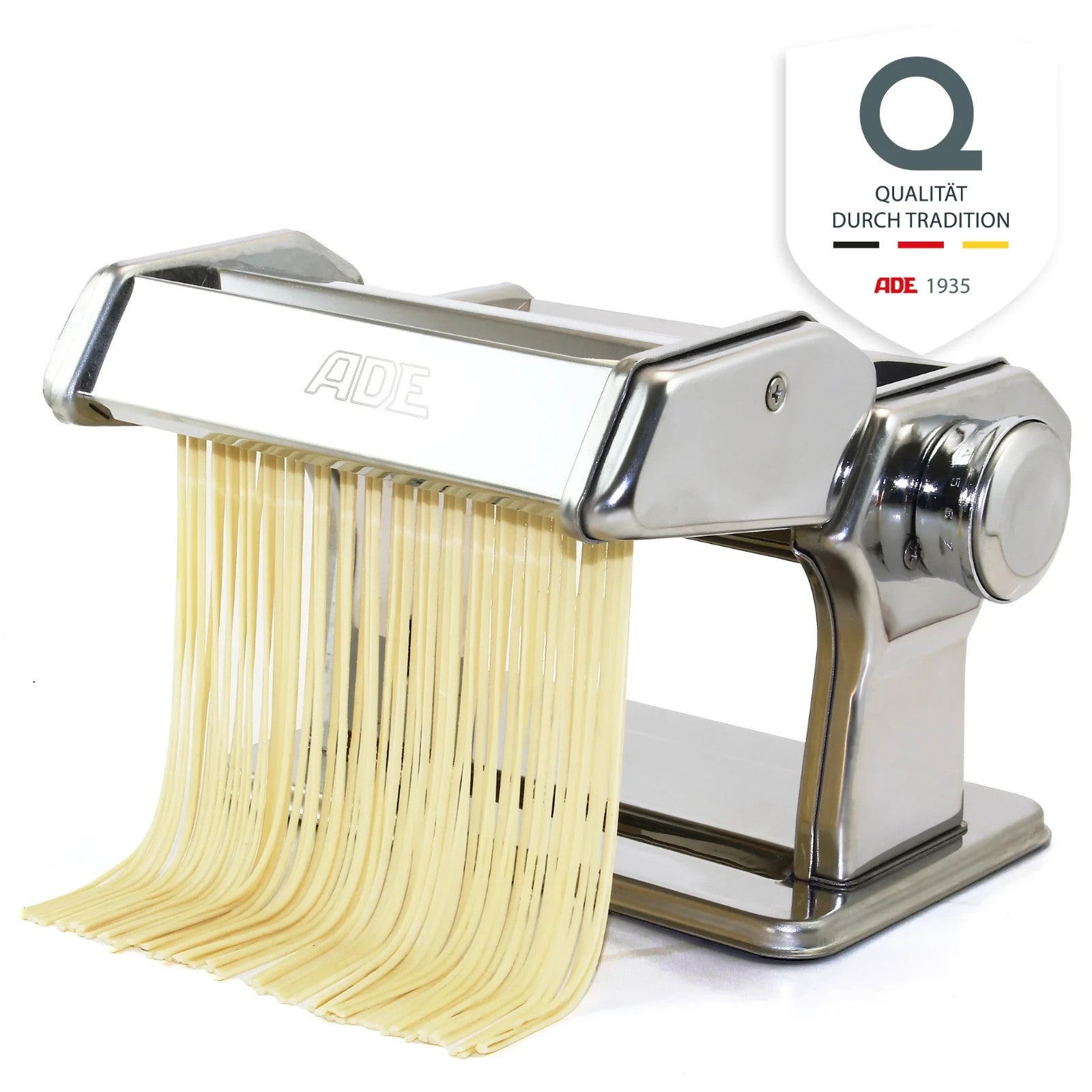 ADE Mechanische Nudelmaschine Pastamaschine Pastamaker Edelstahl Spaghetti
