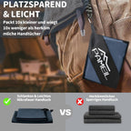 Pameil Mikrofaser Handtuch 3er Set Schnelltrocknend Saugstark Leicht mit Netztasche für Sport Reise Sauna Strand