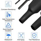 Schrumpfschlauch Set 900 Stück 2:1, PE Schrumpfschlauch Sortiment 1–13 mm für Kabelisolierung, Reparatur & DIY