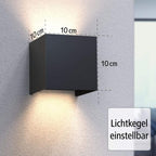 Hama WiFi Wandleuchte Smart Home 176563 dimmbar IP44 außen innen mit App Sprachsteuerung Alexa Google 2700K bis 6500K LED 300 Lumen