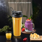 Standmixer 2000 W Amzchef ZM5003 Hochleistungsmixer mit 1,85 L Behälter und 600 ml Mixflasche, 6 Edelstahlklingen, 22.000 U/min, 4 Programme, BPA frei, LED Display