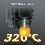 Anycubic Kobra S1 3D-Drucker CoreXY 600 mm/s Vierfarbdruck 320°C Hotend automatische Nivellierung Druckvolumen 250x250x250 mm