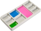 MEEDEN Porzellan Malpalette mit 9 Mulden für Aquarell Acryl Gouache Mischpalette Keramik