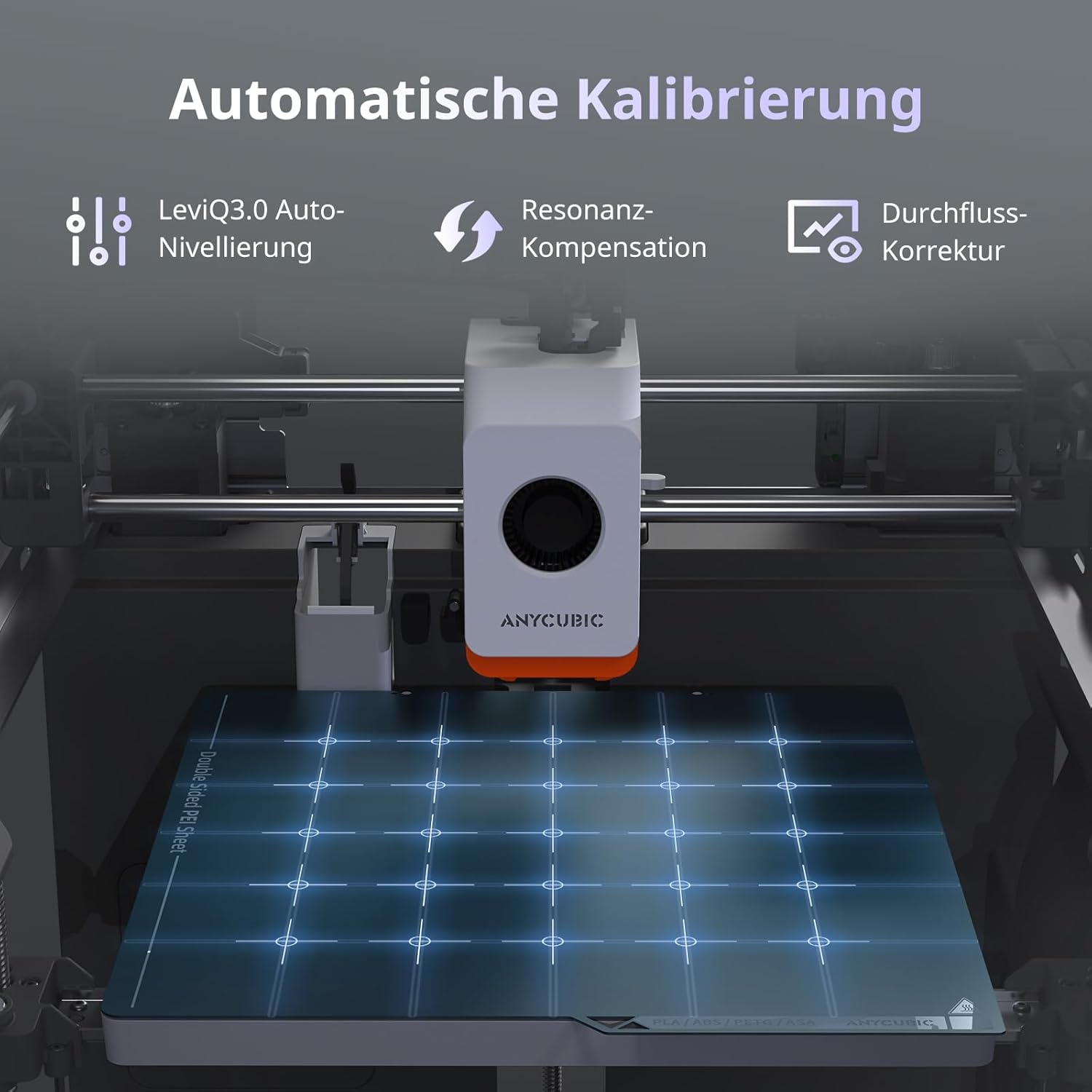 Anycubic Kobra S1 3D-Drucker CoreXY 600 mm/s Vierfarbdruck 320°C Hotend automatische Nivellierung Druckvolumen 250x250x250 mm