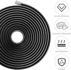 Butyl Dichtungsband 9,5 mm x 4 m Selbstklebend Wasserdicht UV-beständig Dichtband für Auto Scheinwerfer Fenster Rohr aus synthetischem Kautschuk hitzebeständig
