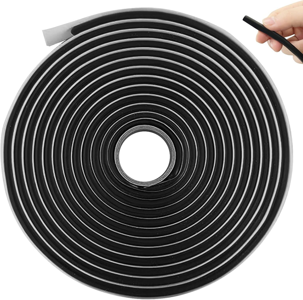 Butyl Dichtungsband 9,5 mm x 4 m Selbstklebend Wasserdicht UV-beständig Dichtband für Auto Scheinwerfer Fenster Rohr aus synthetischem Kautschuk hitzebeständig