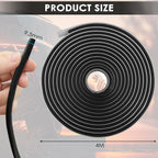 Butyl Dichtungsband 9,5 mm x 4 m Selbstklebend Wasserdicht UV-beständig Dichtband für Auto Scheinwerfer Fenster Rohr aus synthetischem Kautschuk hitzebeständig
