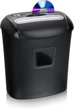 Peach PS500-40 Aktenvernichter P-4 Kreuzschnitt 12 Blatt für CDs Kreditkarten 21L Behälter Start Stopp Automatik Homeoffice Büro
