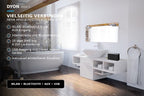 DYON Area S Multiroom Lautsprecher WLAN Bluetooth mit App Steuerung, 10 W RMS Akku Speaker für Spotify TuneIn Internetradio, kabellos für Innen und Außen