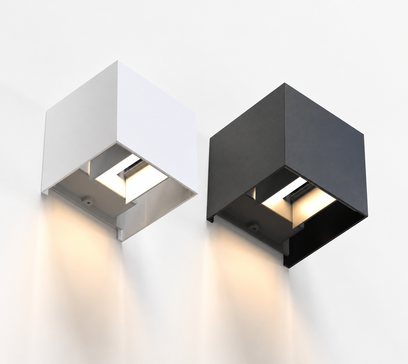 Hama WiFi Wandleuchte Smart Home 176563 dimmbar IP44 außen innen mit App Sprachsteuerung Alexa Google 2700K bis 6500K LED 300 Lumen